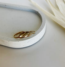 Load image into Gallery viewer, gold filled stacking rings, chevron ring, confetti ring, hammered ring, stacking ring set 
